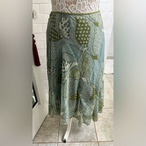 JOHNATHAN MARTIN Paisley Skirt Large